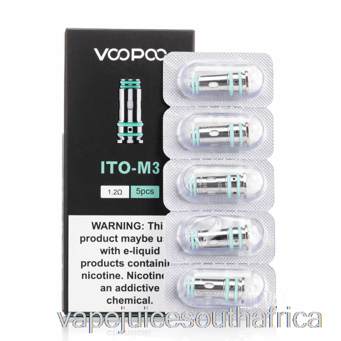 Vape Juice South Africa Voopoo Ito Replacement Coils 1.2Ohm Ito-M3 Mesh Coils